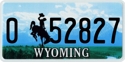 WY license plate 052827