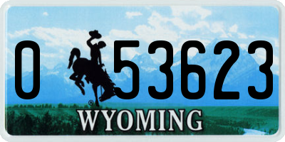 WY license plate 053623