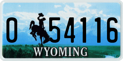 WY license plate 054116