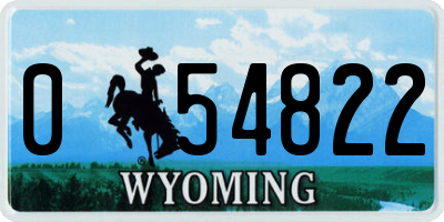 WY license plate 054822