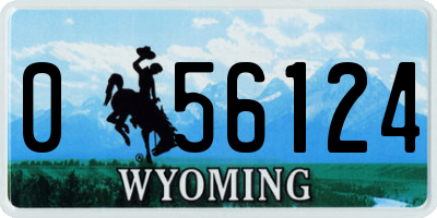 WY license plate 056124