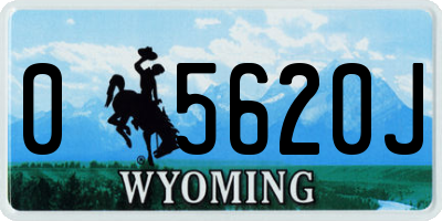 WY license plate 05620J