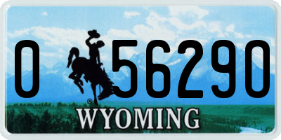 WY license plate 05629O