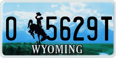 WY license plate 05629T