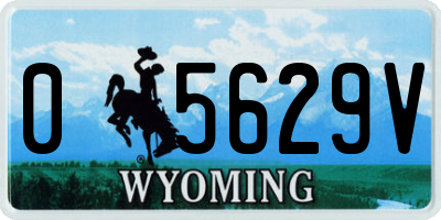WY license plate 05629V