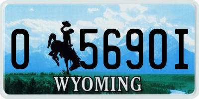 WY license plate 05690I
