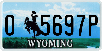WY license plate 05697P