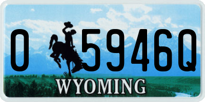 WY license plate 05946Q