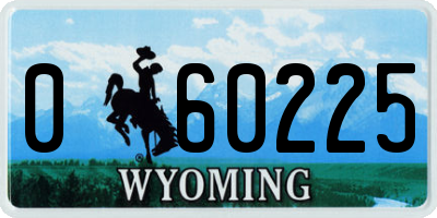 WY license plate 060225