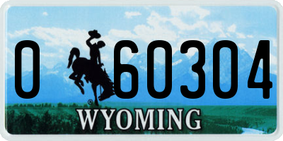 WY license plate 060304