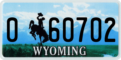 WY license plate 060702