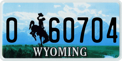 WY license plate 060704