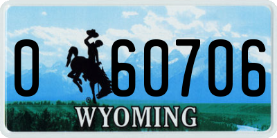 WY license plate 060706
