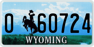 WY license plate 060724