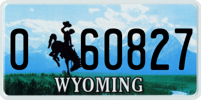 WY license plate 060827