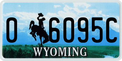 WY license plate 06095C