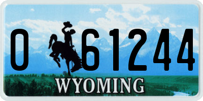 WY license plate 061244