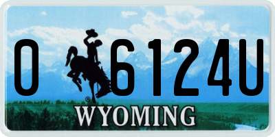 WY license plate 06124U