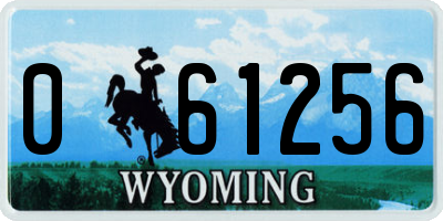 WY license plate 061256