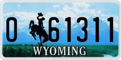 WY license plate 061311