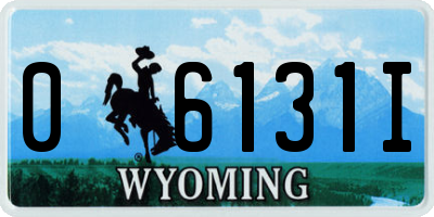 WY license plate 06131I