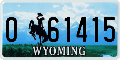 WY license plate 061415