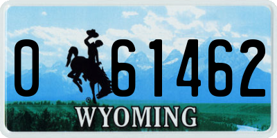 WY license plate 061462