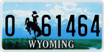 WY license plate 061464