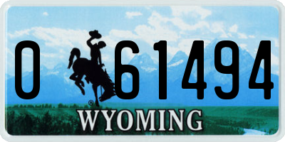 WY license plate 061494