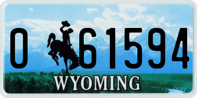 WY license plate 061594