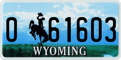 WY license plate 061603