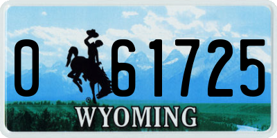 WY license plate 061725