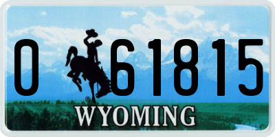 WY license plate 061815