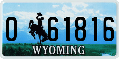 WY license plate 061816