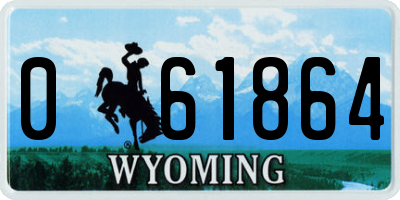 WY license plate 061864