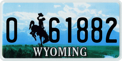 WY license plate 061882