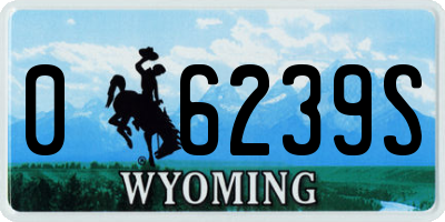 WY license plate 06239S