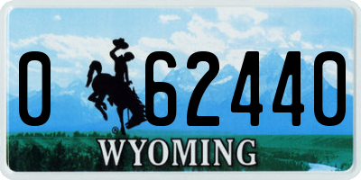 WY license plate 062440