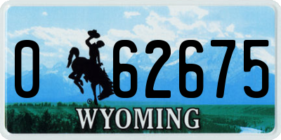 WY license plate 062675