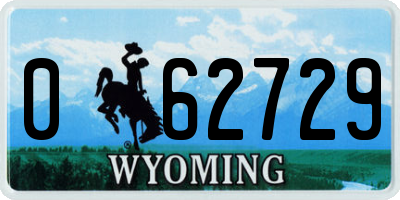 WY license plate 062729