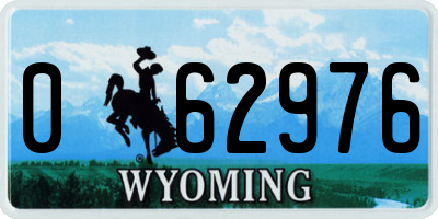 WY license plate 062976
