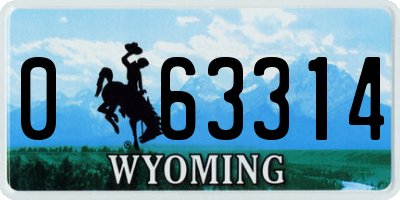 WY license plate 063314