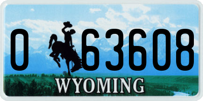 WY license plate 063608