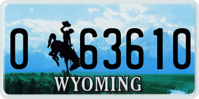 WY license plate 063610