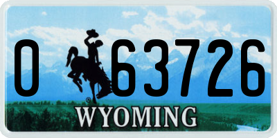WY license plate 063726