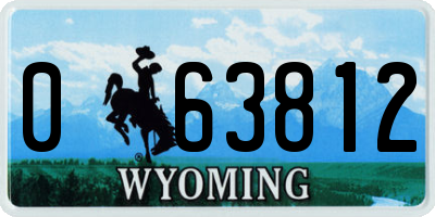 WY license plate 063812