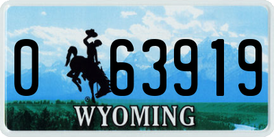 WY license plate 063919