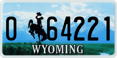 WY license plate 064221
