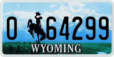 WY license plate 064299