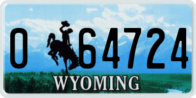 WY license plate 064724